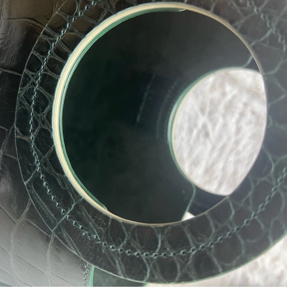 STAUD croc dark green Frida Bag - Picture 4 of 10